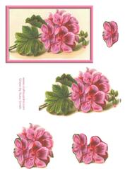 Pink Flower Easy to Cut Decoupage
