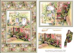 Rose Cottage Easy to Cut Quick Card