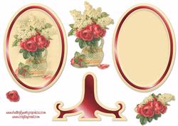 Red Rose Plate Stand