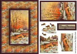 Deer by the River Quick Card