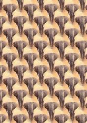 Elephant and Baby Backing