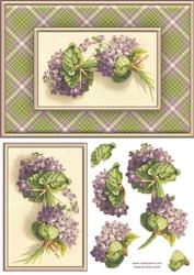 Purple Flowers Quick Card