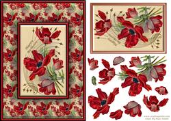 Red Poppies Quick Card