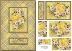 Yellow Bouquet Quick Card