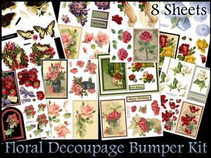 Floral Decoupage Bumper Kit