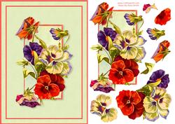Pansies Quick Card
