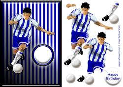 Footballer Quick Card - Blue