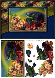 Bird & Flowers Quick Card