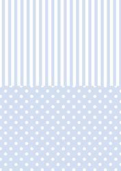Blue & White Spots & Stripes Backings