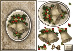 Bells & Holly Quick Card