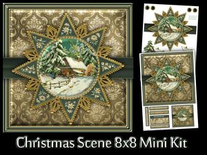 Christmas Scene 8x8 Mini Kit