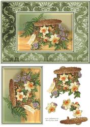 Basket of Daffodils Quick Card