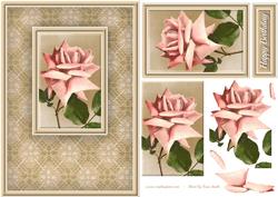 Pink Rose Quick Card