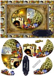 Festive Fireplace Quick Card