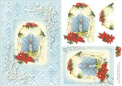 Snowy Window & Candle Quick Card