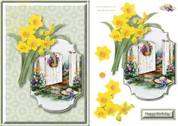 Daffodils & Garden Quick Card