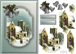 Snowy Church Quick Card