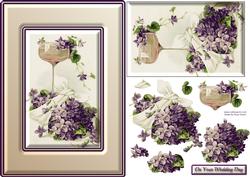 Violets & Wine Quick Card