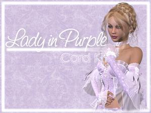 Lady in Purple Card Kit