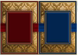 Gold Damask Card Fronts Sheet