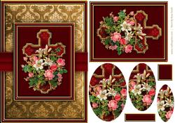 Cross & Flowers Quick Card