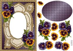 Pansies Aperture Card