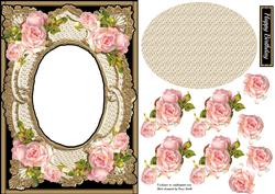 Pink Roses Aperture Card