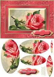 Pink Rose Fancy Quick Card