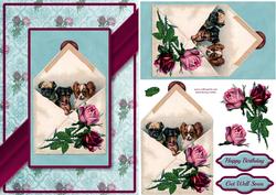 Dogs & Roses Quick Card
