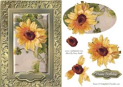 Sunflower Fancy Quick Card