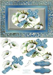 Lilies & Cross Quick Card