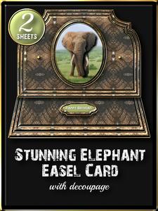 Stunning Elephant Easel Card