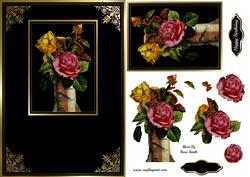 Fancy Roses Quick Card