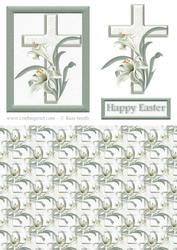 Easter Cross Card Kit Sheet