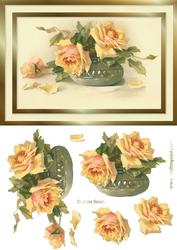 Golden Roses Card Front