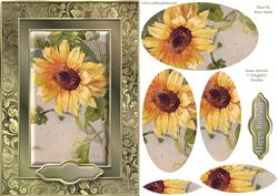 Sunflower Fancy Quick Card