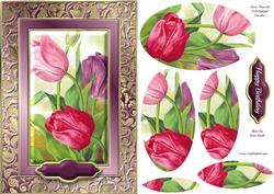 Bright Tulips Fancy Quick Card