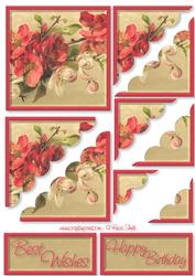 Pink and White Flowers Corner Stacker