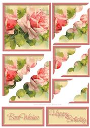 Pink Roses Corner Stacker