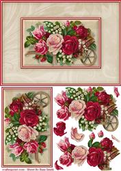 Lovely Pink Roses Quick Card