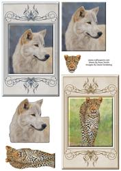 Wolf & Leopard - Wildlife Duodecoupage