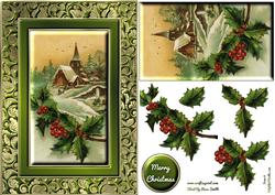 Christmas Scene Fancy Quick Card