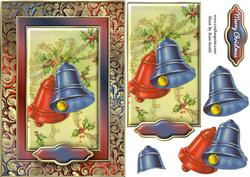 Musical Christmas Bells Fancy Quick Card