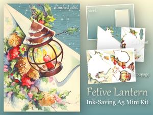Festive Lantern Ink-saving A5 Mini Kit