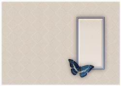 Gentian and Butterflies Insert