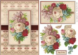 Rose Bouquet Quick Card