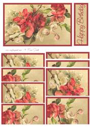 Pink and White Flowers Side Stacker