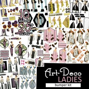 Art Deco Ladies Bumper Kit - 25 Toppers!