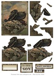 Tank Decoupage