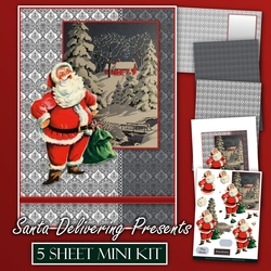 Santa Delivering Presents Mini Kit